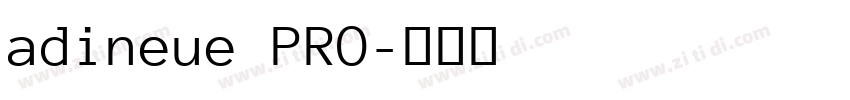 adineue PRO字体转换